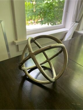Decorative Silver Metal Sculpture